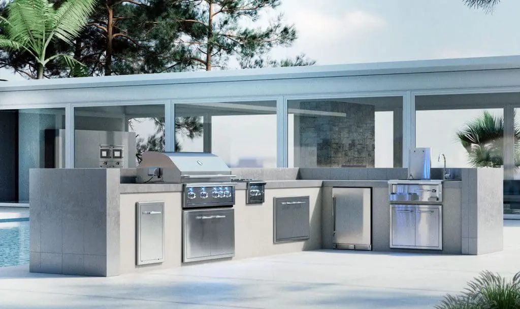 Outdoor Kitchens featuring XO appliances