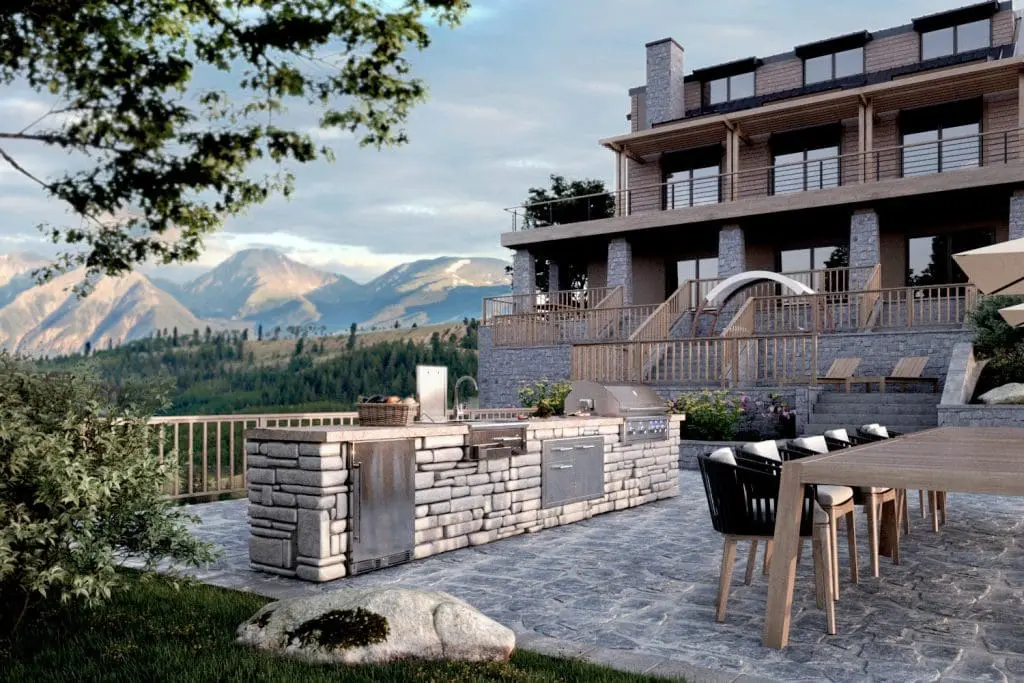 Outdoor Kitchens featuring XO appliances