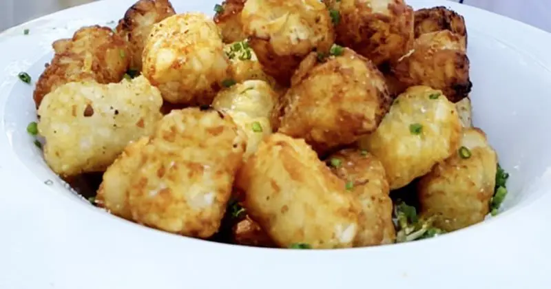 PAN FRIED TATER TOTS
