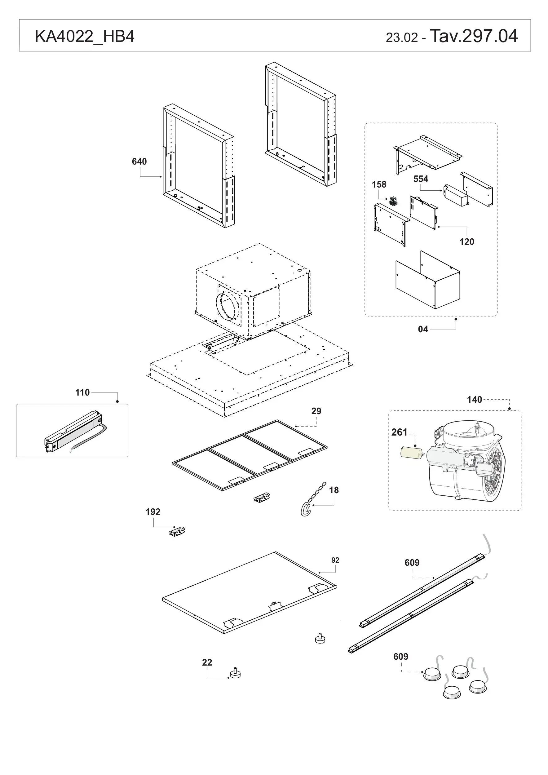 XOCEILING36S: XOCEILING36S, Exploded diagram, clickable parts diagram