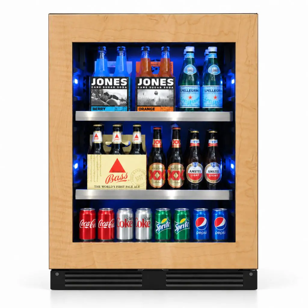 24" Designer Undercounter ADA Height Beverage Center, - Panel Ready