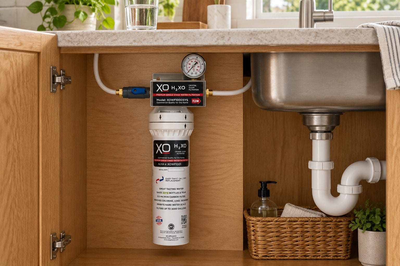 XO single-stage water filtration system